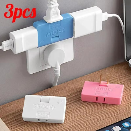 3-Port Rotatable US Plug Adapter – Compact Power, Anywhere You Go