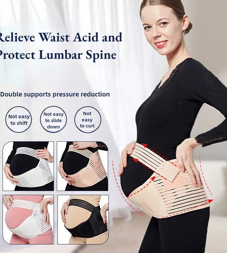 MamaComfort™ Adjustable Maternity Support Belt – Back & Belly Care for Pregnancy Relief